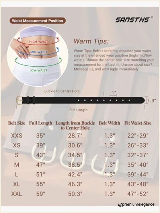 Women Pu Leather Belt for Jeans Pants Dresses Waist Belt with Buckle main image 4